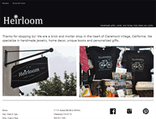 Tablet Screenshot of heirloomclaremont.com